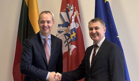 Ambassador Ara Margarian’s Meeting with the New Deputy Foreign Minister of the Republic of Lithuania, Julius Pranevičius