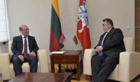 Ambassador Mkrtchyan's meeting with Foreign Minister of Lithuania