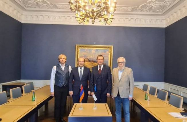 Meeting of Ambassador Mkrtchyan with the members of the Friendship Group with Armenia from the ISAMAA-Erakond faction in the Estonian Parliament