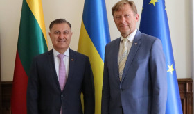 Meeting Between H.E. Ambassador Mr. Ara Margarian and Mr Šarūnas Birutis, Acting Minister of Culture of Lithuania