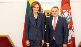 Դեսպան Արա Մարգարյանի հանդիպումը Լիտվայի Սեյմասի փոխխոսնակ Վիկտորիա Չմիլիտե-Նիլսենի հետ