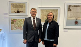 Դեսպան Արա Մարգարյանի հանդիպումը Լիտվայի ազգային գրադարանի գլխավոր տնօրենի հետ